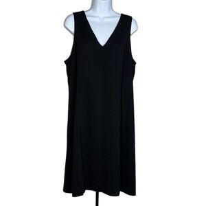 Ann Taylor Factory V-Neck Sleeveless Black Dress LBD | Size 14
